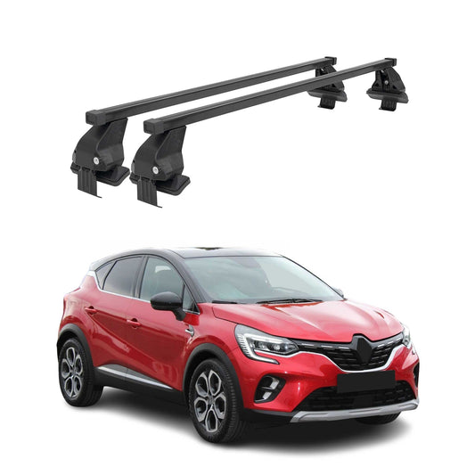 Menabo Dachträger Grundtäger für Renault Captur mk2 2019-2025 50kg Stahl Schwarz