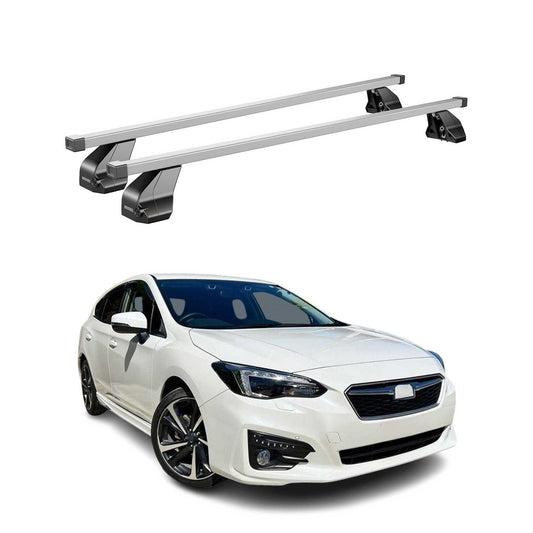 Menabo Dachträger für Subaru Impreza mk5 Stufenheck 2016-2025 75kg Stahl Grau 2x