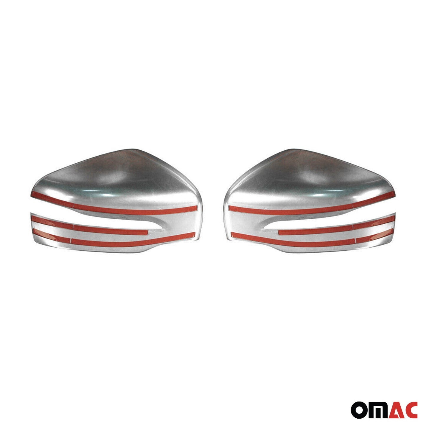 Capace oglinzi/acoperiri oglindă pentru Mercedes Clasa X 2017-2020, oțel inoxidabil, argintiu