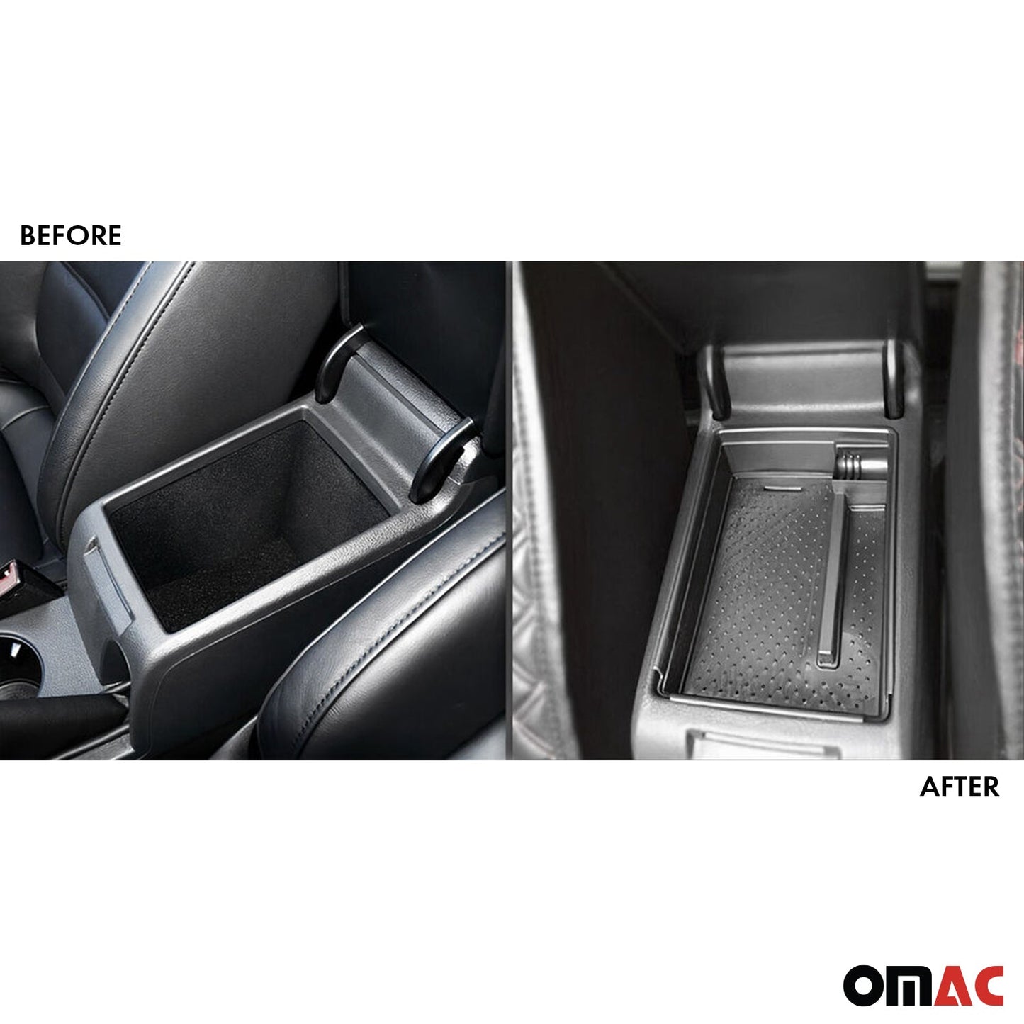 Armauflage Ablagebox Zentrale Storage-Box für VW Jetta 2010-2014 ABS Schwarz