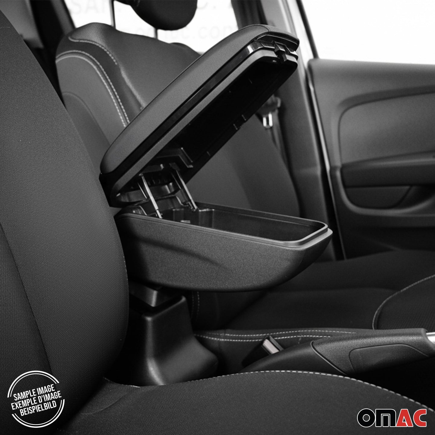 Armlehne Mittelarmlehne für Dacia Duster 2010-2017 PU-Leder ABS Schwarz