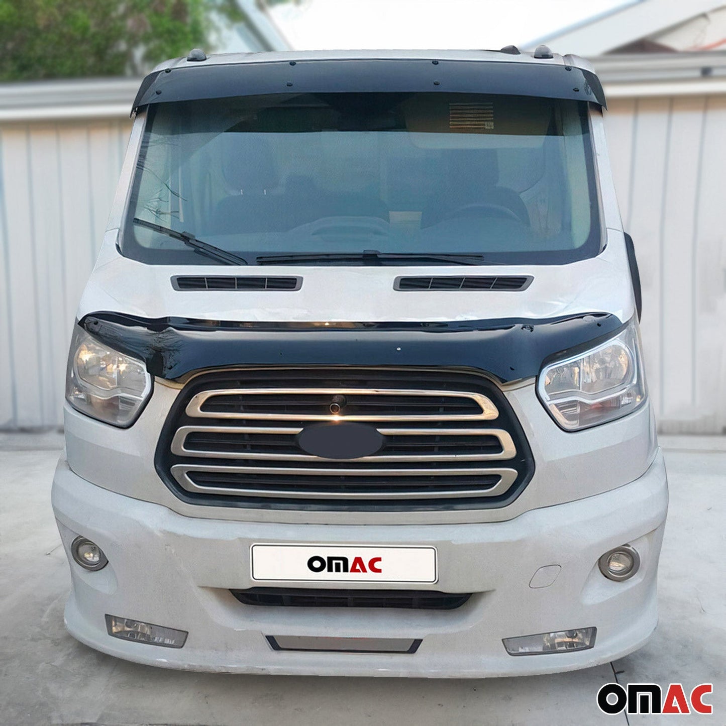 Sonnenblende Motorhaube Deflektor Set für Ford Transit 2014-2025 Acryl