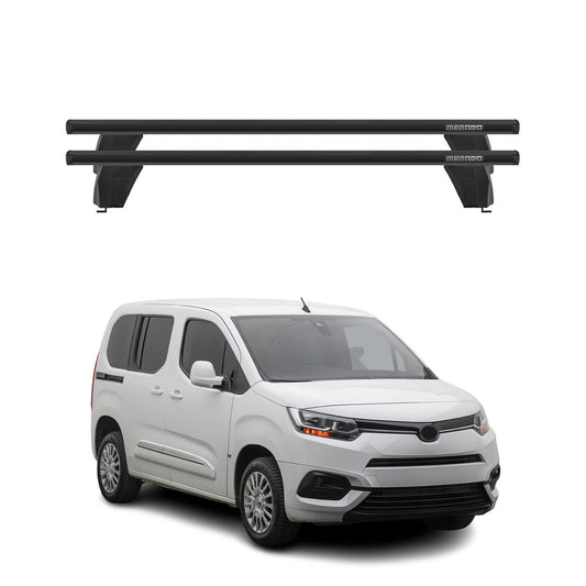 Menabo Dachträger Grundtäger für Toyota Proace City 2019-2025 75kg Alu Schwarz