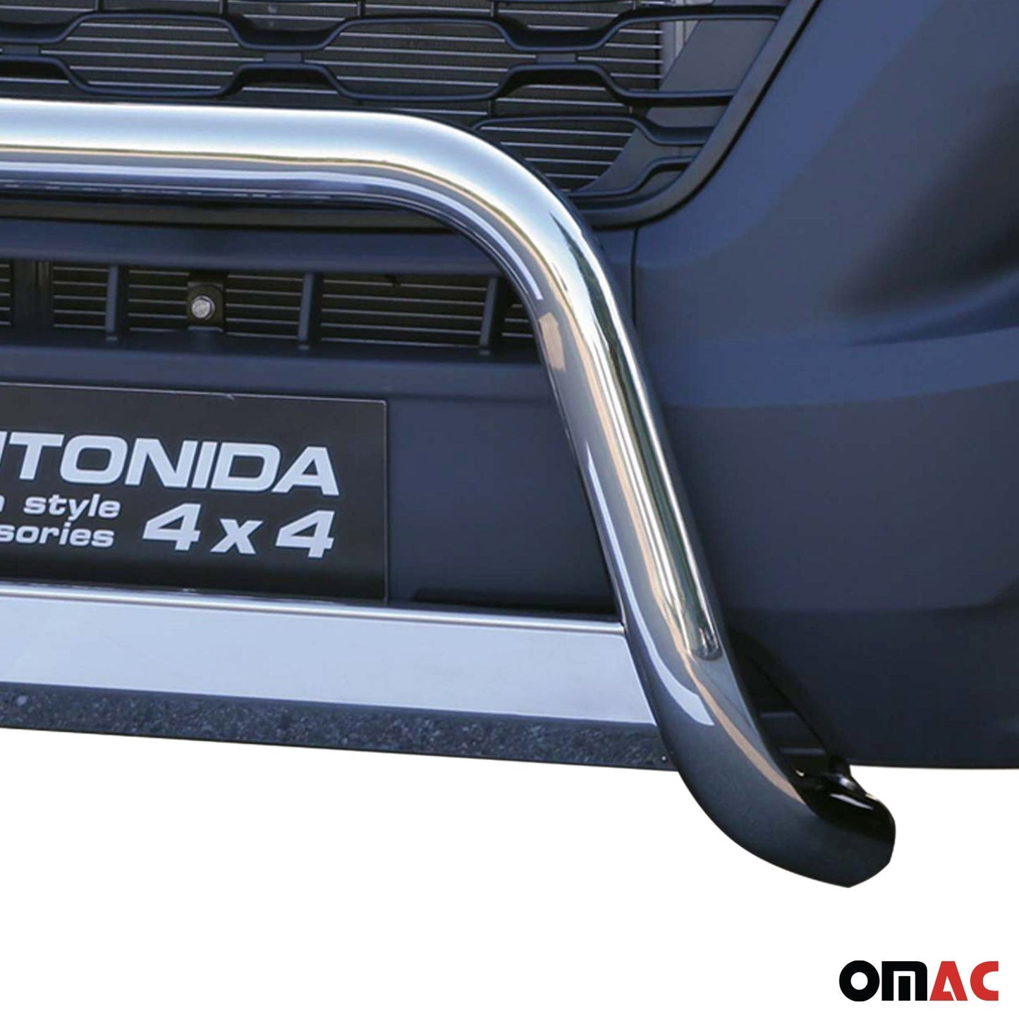 Edelstahl Frontbügel Frontschutzbügel für Citroen Jumper 2014-2025 Grau Ø 63 mm