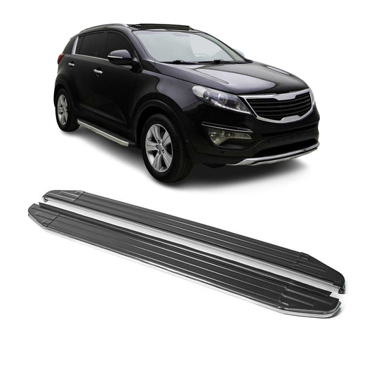 Trittbretter Seitenschweller für Kia Sportage 2010-2015 ABE Alu