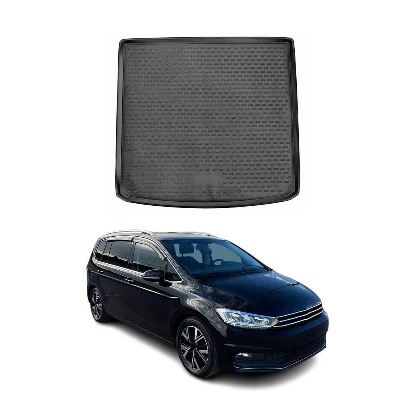 Kofferraummatte Kofferraumwanne für VW Touran 2015-2024 5 Sitze Gummi TPE