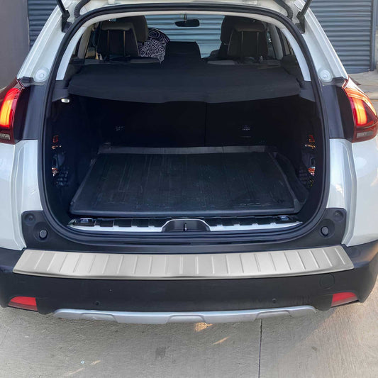 Ladekantenschutz Stoßstangenschutz für Peugeot 2008 2017-2019 Chrom Gebürstet