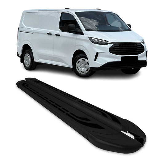 Trittbretter Seitenschweller für Ford Tourneo Custom 2023-2025 L1 Schwarz 2 tlg