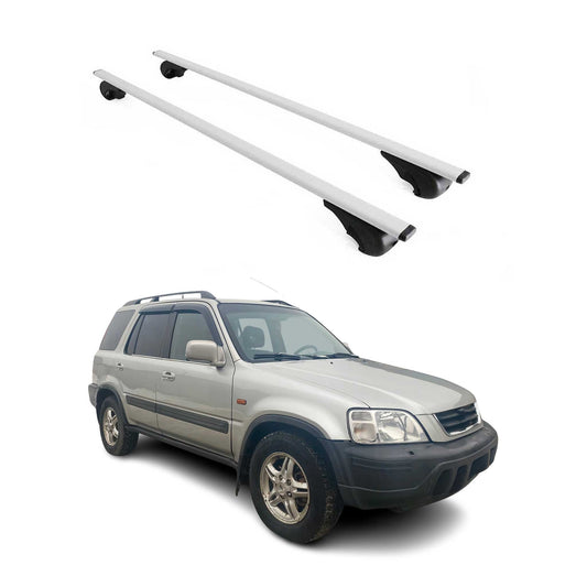Dachträger Grundtäger für Honda CR-V mk1 1995-2001 75kg Metall Silber 2 tlg