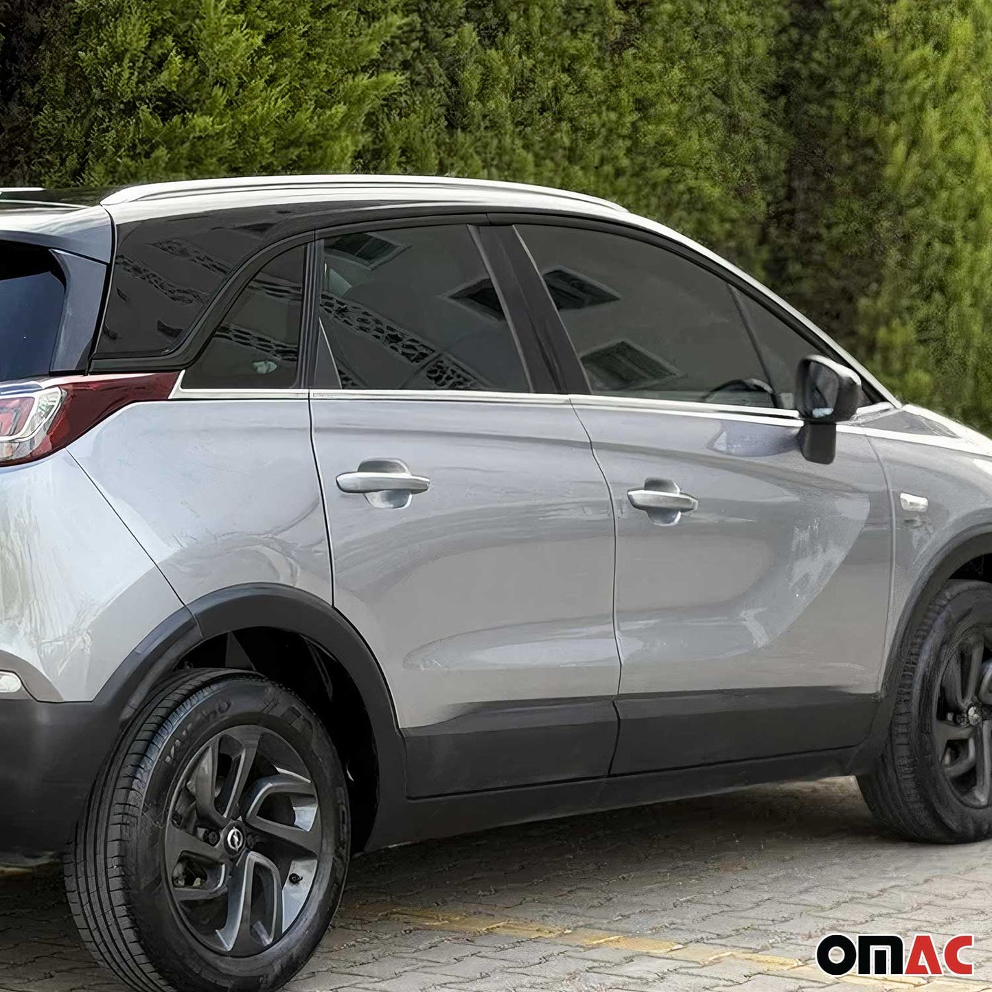 Fensterleisten Zierleisten für Opel Crossland X 2017-2025 Edelstahl Chrom 8tlg