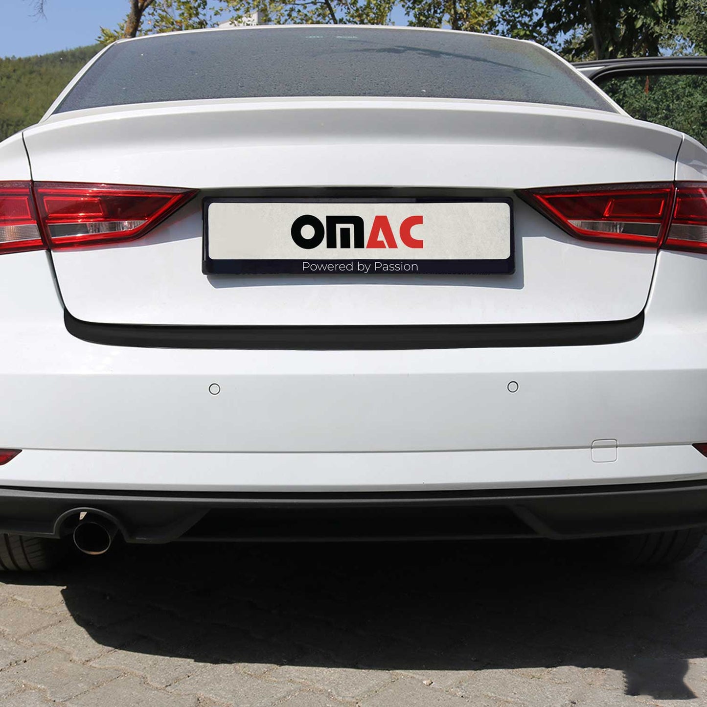 Ladekantenschutz Stoßstangenschutz für Audi A3 8V Limo 2016-2020 Acryl Schwarz