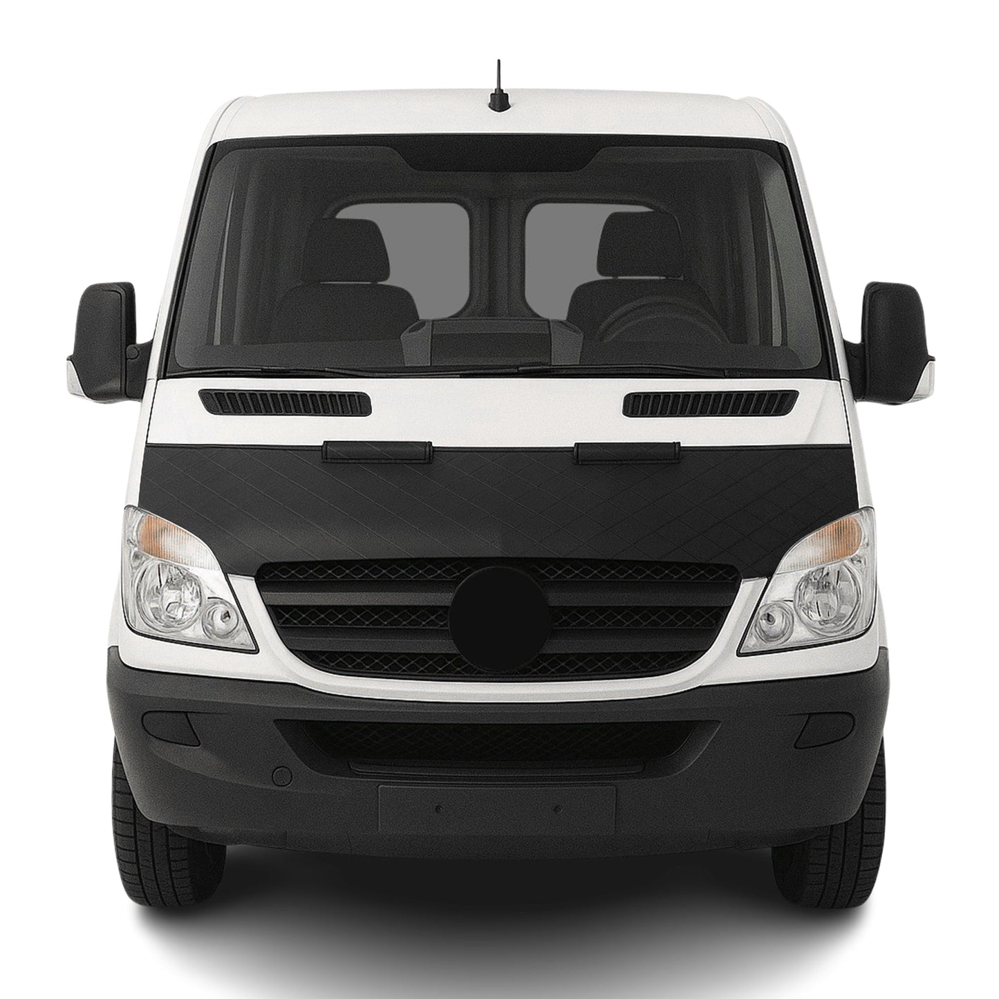 Schwarz Halb Haubenbra Steinschlagschutz für Mercedes Sprinter W906 2006-2013