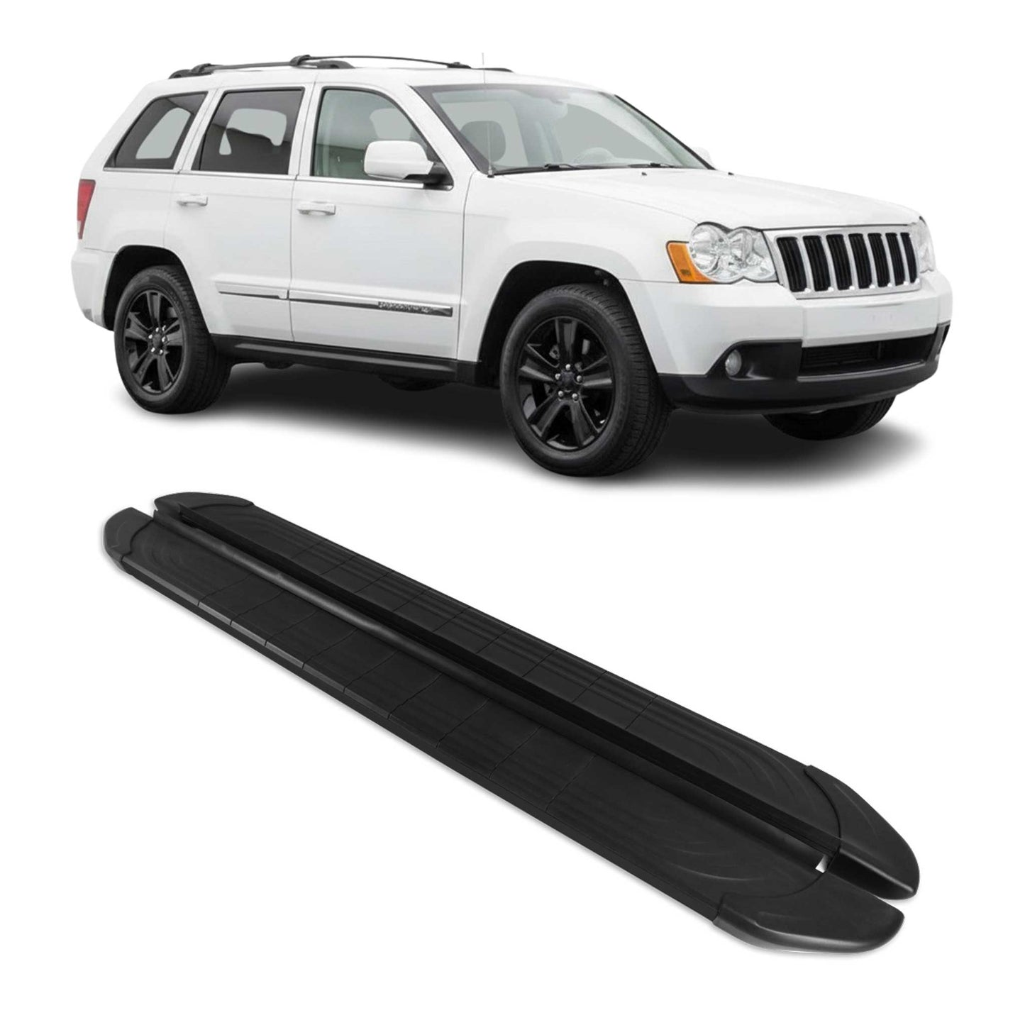 Trittbretter Seitenschweller für Jeep Grand Cherooke 2005-2011 Aluminium Schwarz