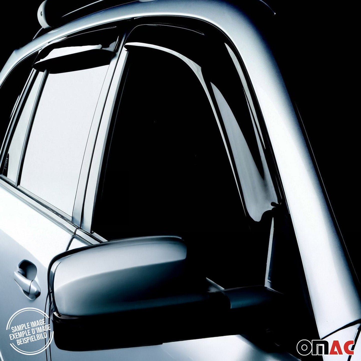 4x Windabweiser Regenabweiser für Skoda Octavia 2019-2025 Acryl Dunkel