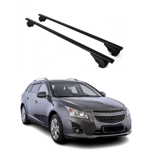 Portbagaj de plafon pentru Chevrolet Cruze hatchback 2001-2008 75kg negru 2x