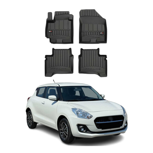 2017-2025 Suzuki Swift Fußmatten TPE Schwarz 4 tlg