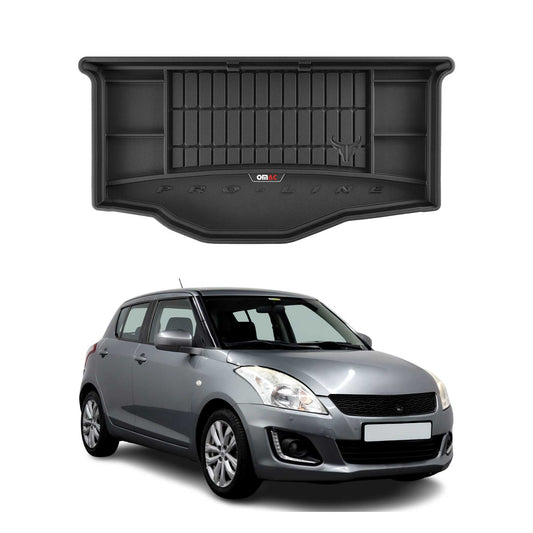 OMAC Gummi Kofferraumwanne für Suzuki Swift 2010-2017 TPE Laderaumwanne Schwarz