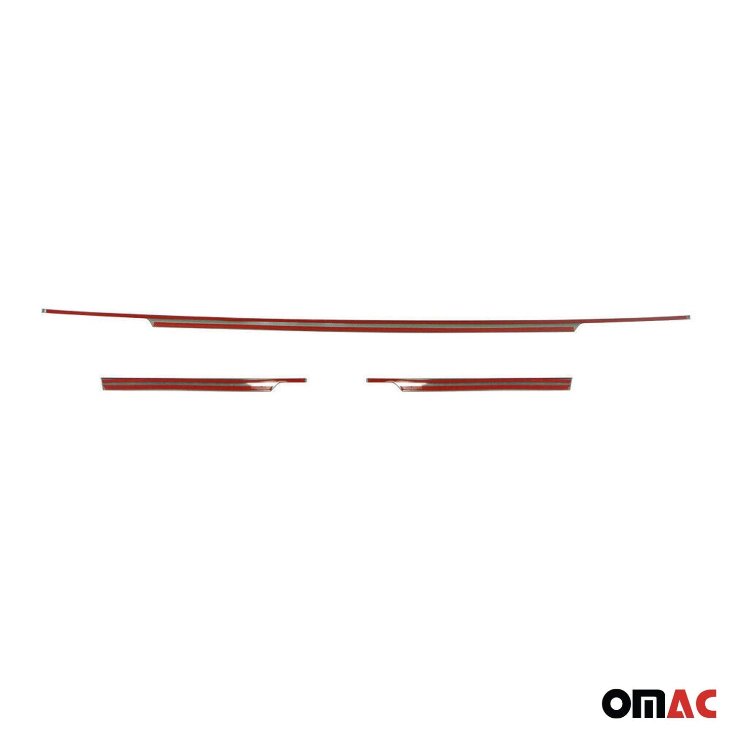 Heckleiste Stoßstangen Leiste für VW Tiguan 2016-2020 Edelstahl Chrom 3tlg