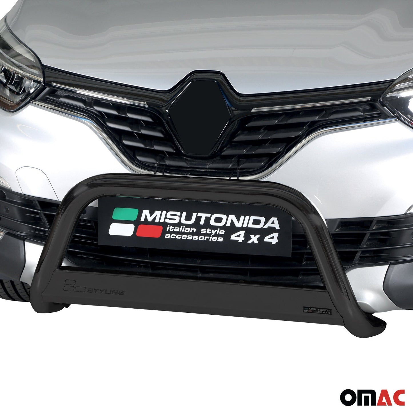 Frontbügel Frontschutzbügel für Renault Captur 2017-2019 Schwarz ø63mm Stahl