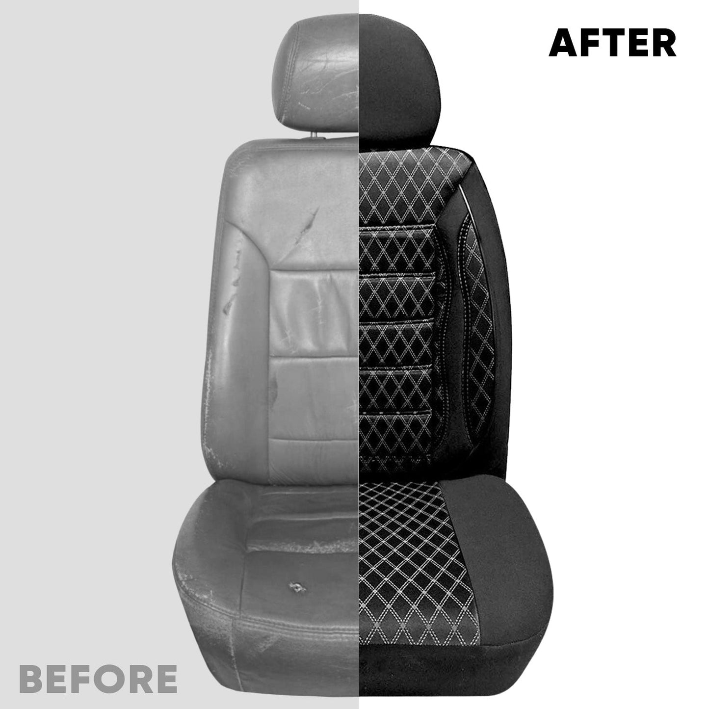 Sitzbezüge Schonbezüge für Renault Kangoo 2013-2025 Schwarz 2 Sitz Vorne Satz