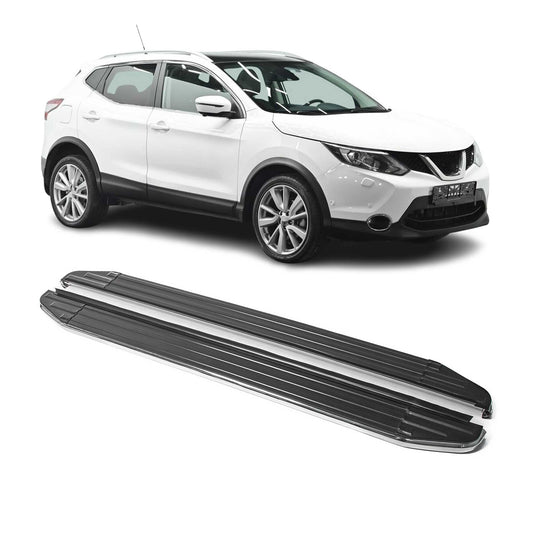 Trittbretter Seitenschweller für Nissan Qashqai 2013-2018 ABE Alu