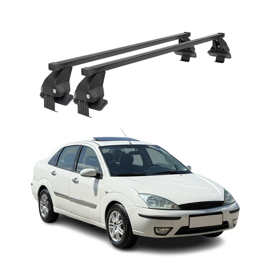 Menabo Portbagaj de plafon pentru Ford Focus 1998-2004 50kg Oțel Negru 2 buc