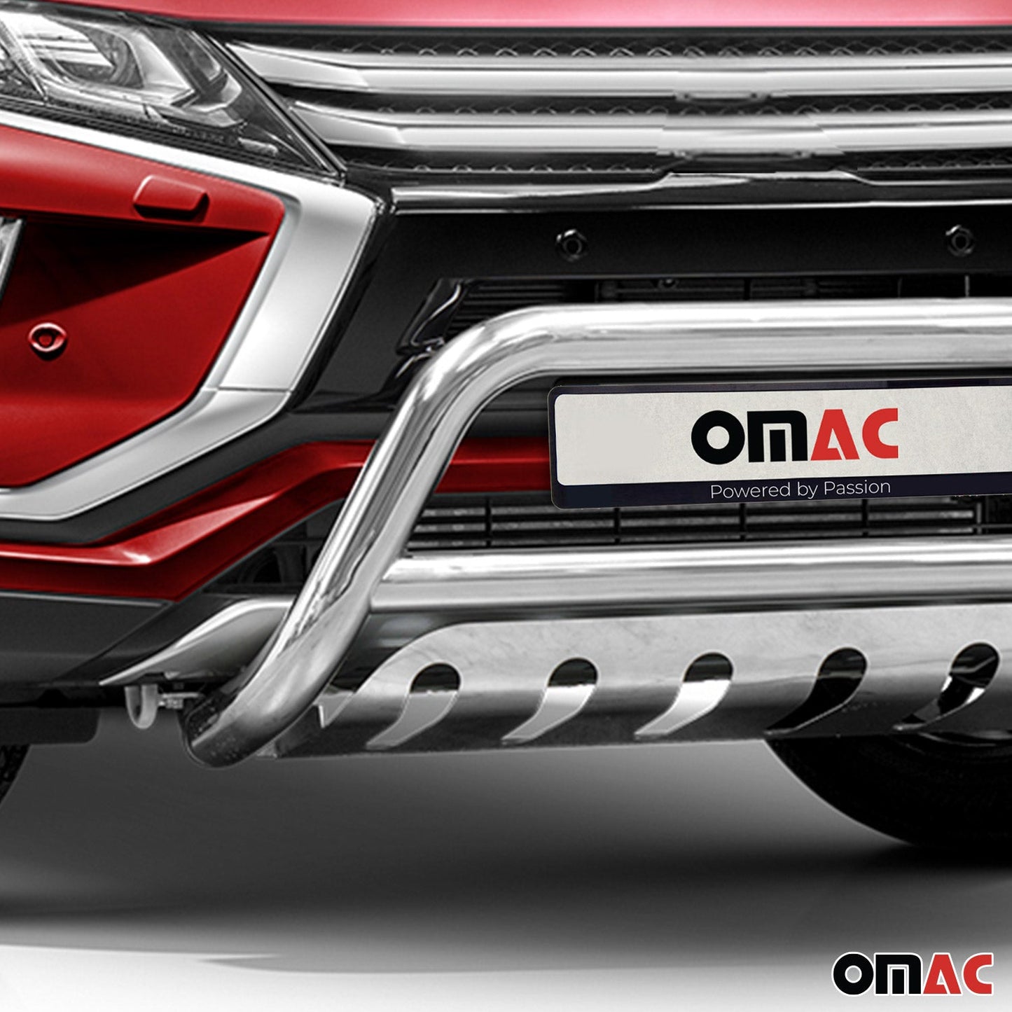 Bară de protecție/buton față pentru Mitsubishi Eclipse Cross 2017-2022, omologată ABE, argintie