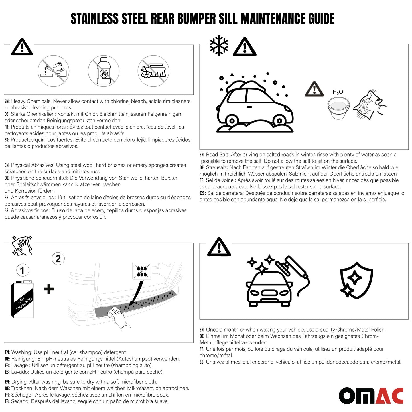 Ladekantenschutz Stoßstange für VW Passat B8 2015-2021 B-Ware Edelstahl Chrom
