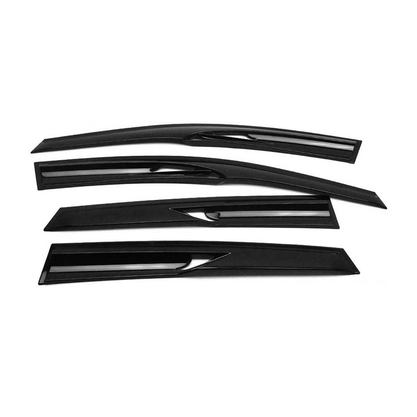 4x Windabweiser Regenabweiser für Mercedes E Klasse 1996-2002 Limo Dunkel