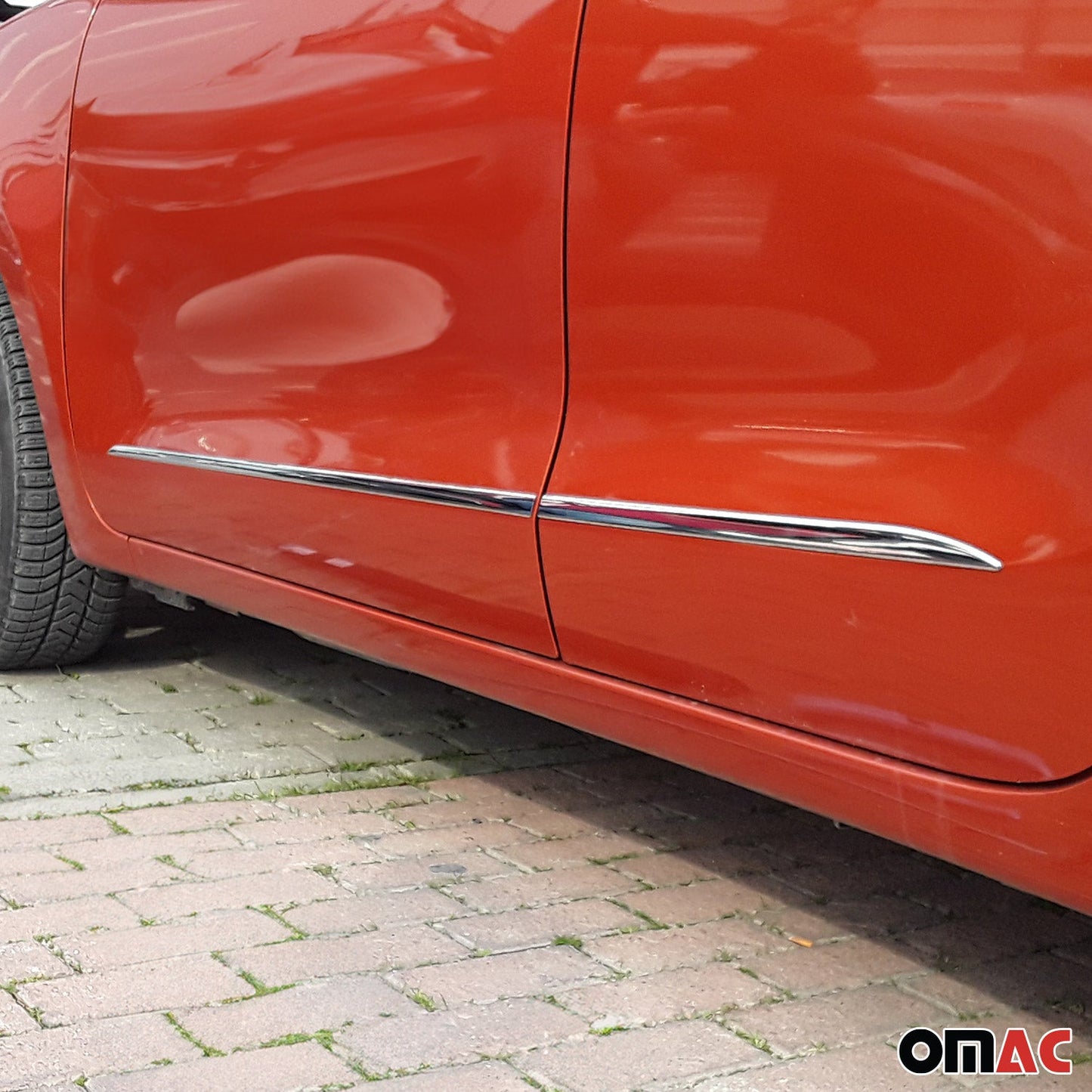 Seitentürleiste Türleisten Türschutzleiste für Hyundai i10 2020-2025 Chrom 4x