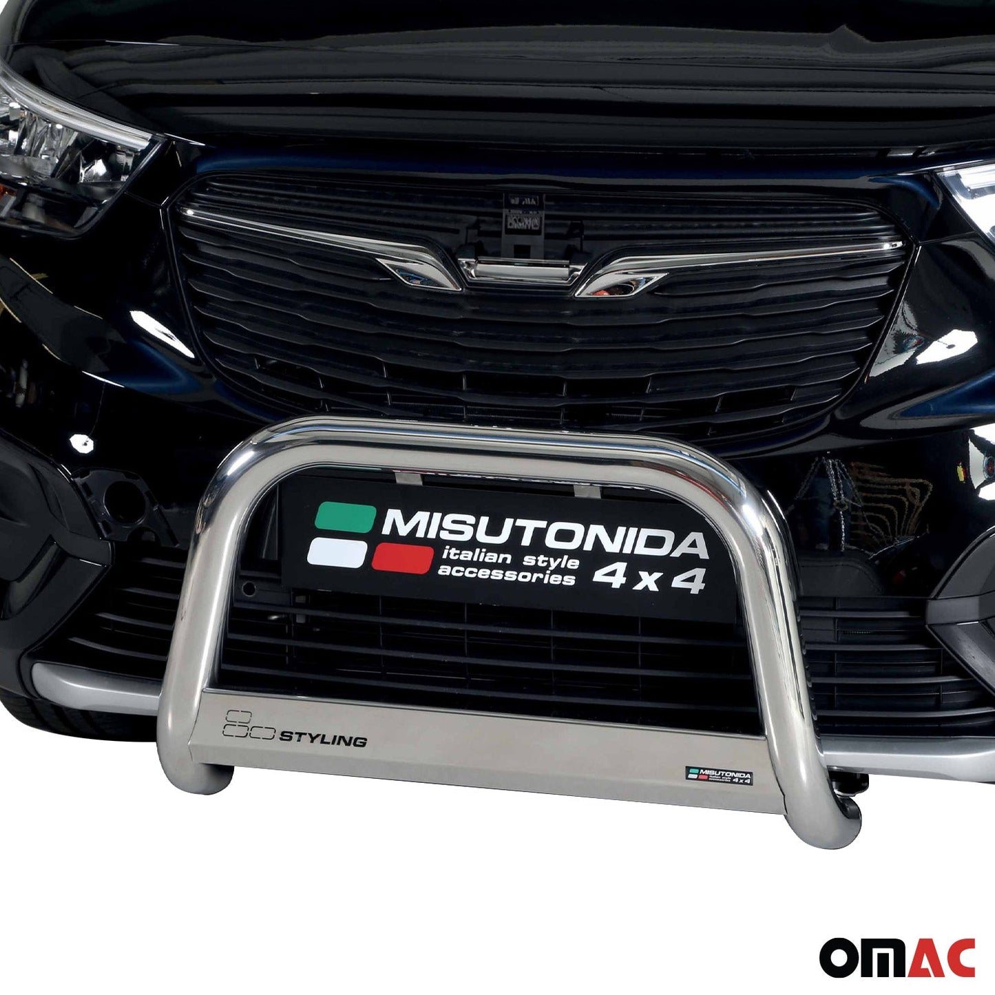 Frontbügel Frontschutzbügel für Opel Combo 2018-2025 ø63mm Stahl Silber Schutz