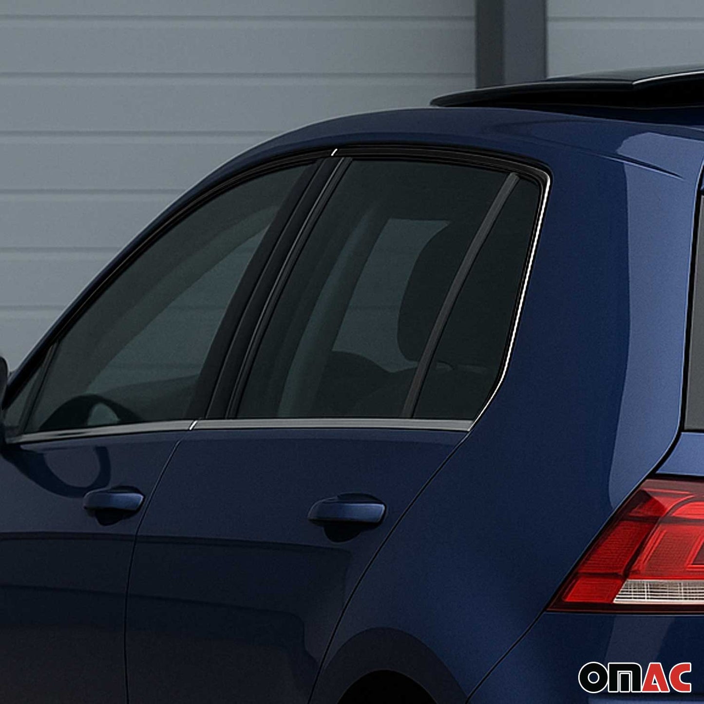 Benzi decorative pentru geamuri pentru VW Golf 2012-2019, oțel inoxidabil cromat, 4 bucăți