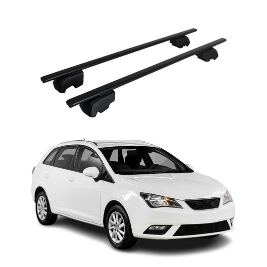 Portbagaj de plafon pentru Seat Ibiza mk4 Sport Tourer 2010-2017 75kg Negru 2x