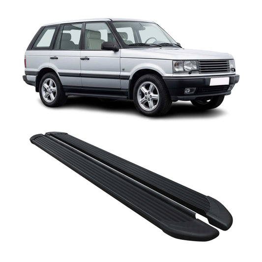 Seitenschweller Trittbretter Schweller für Range Rover Vogue 1994-01 Alu Schwarz