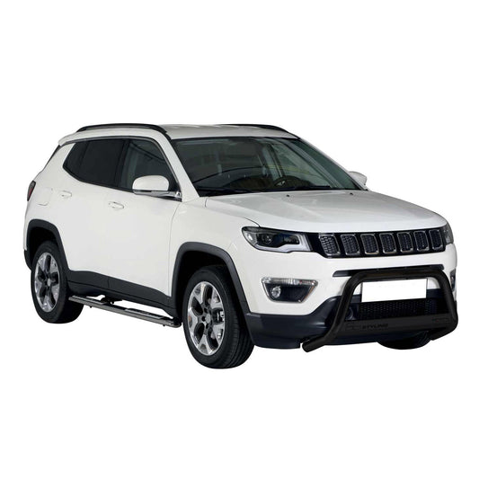 Bară de protecție/buton față pentru Jeep Compass 2016-2021, ø63mm, oțel, negru