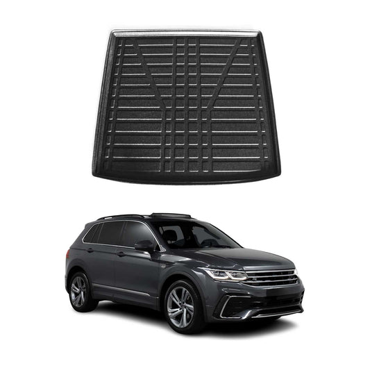 Protecție portbagaj/căptușeală pentru VW Tiguan Allspace 2016-2024, cauciuc TPE, negru