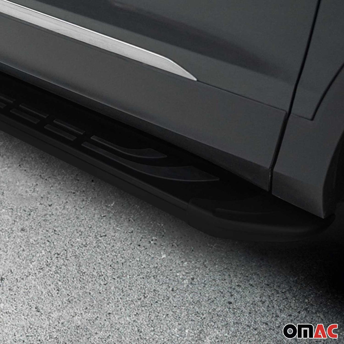 Trittbretter Seitenschweller Seitenbretter für Audi Q7 2015-2025 Alu Schwarz