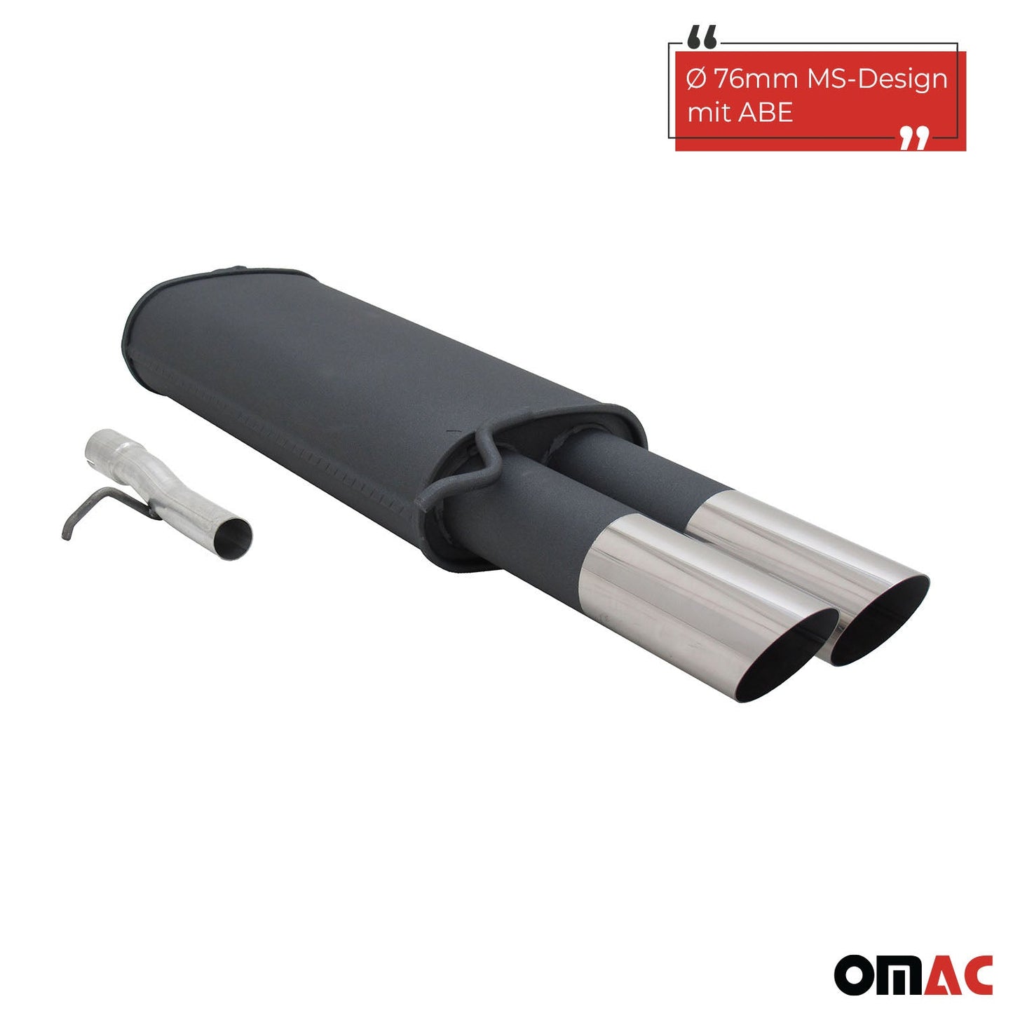 Novus Sportauspuff für VW Passat 3B / 3BG 2x76 MS-Design Endschalldämpfer ABE