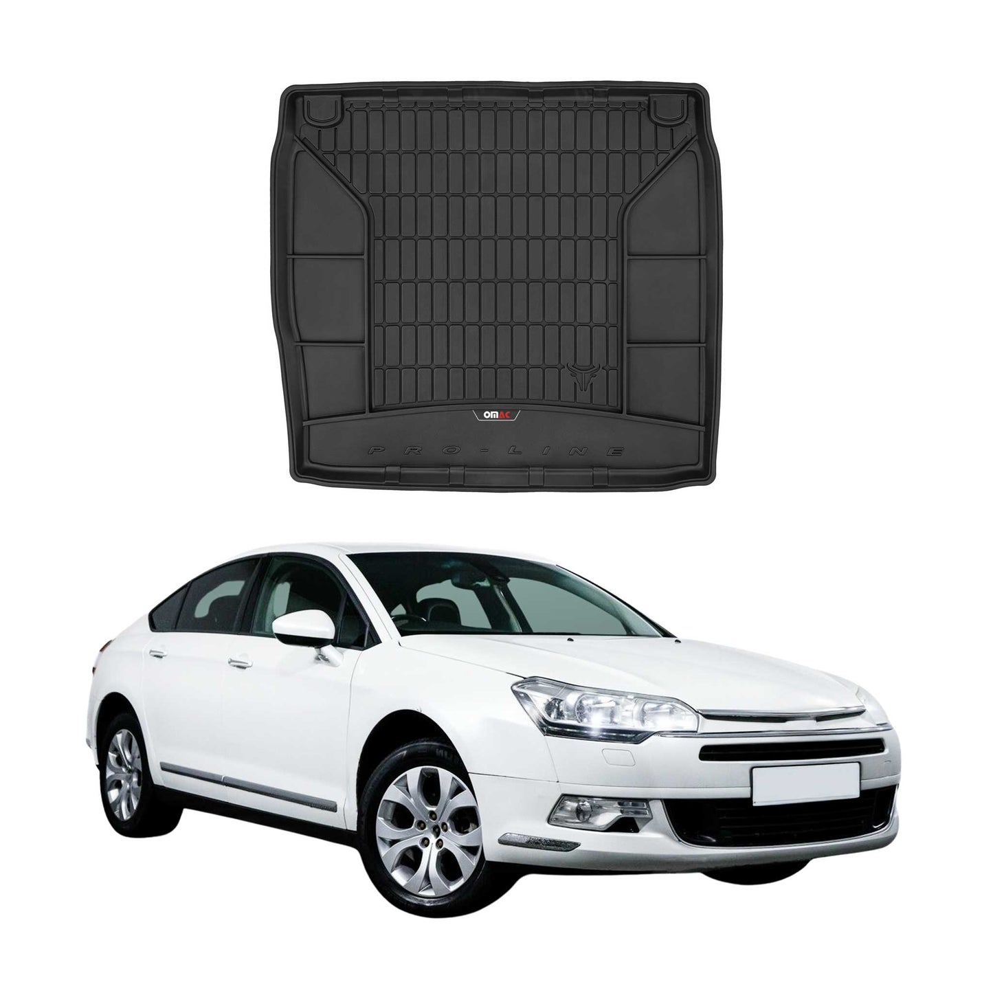 OMAC Gummi Kofferraumwanne für Citroen C5 Limo 2008-2017 TPE Laderaumwanne