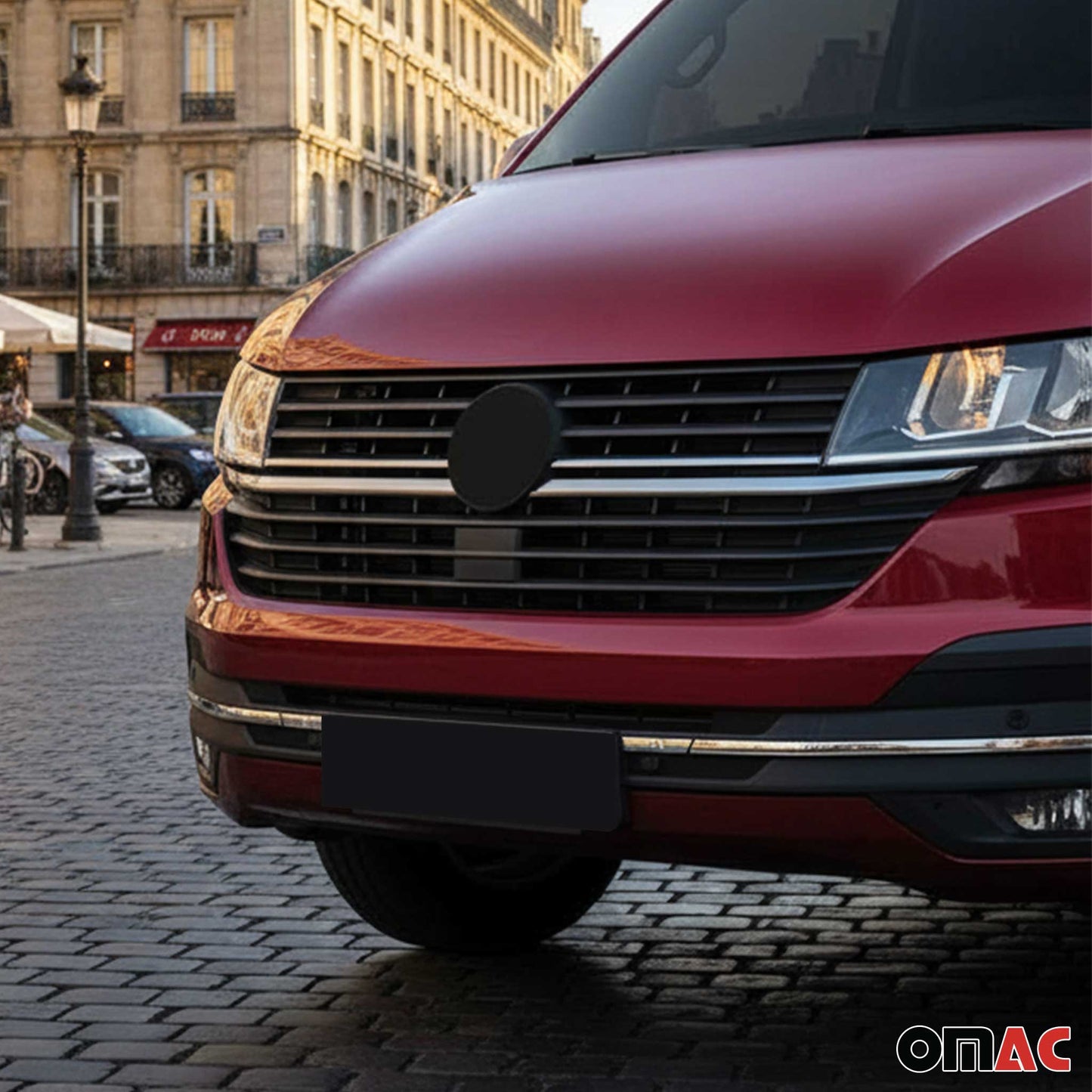 Kühlergrill Leisten für VW T6.1 Transporter 2019-2024 Highline Chrom 4x