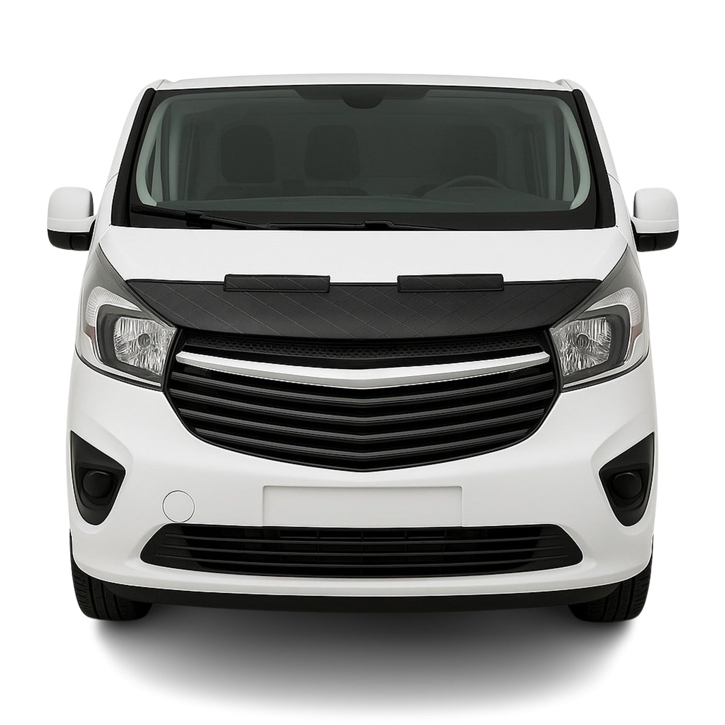 Haubenbra Steinschlagschutz Bonnet Bra für Opel Vivaro 2 2014-2019 Schwarz Halb