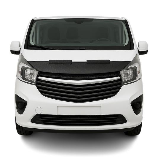 Haubenbra Steinschlagschutz Bonnet Bra für Opel Vivaro 2 2014-2019 Schwarz Halb
