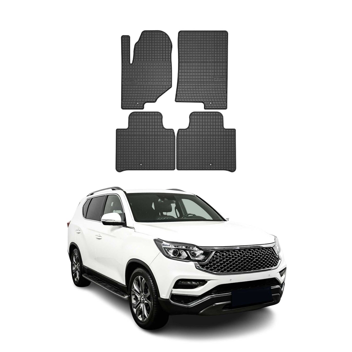 2012-2017 Ssangyong Rexton Fußmatten TPE Schwarz 4 tlg