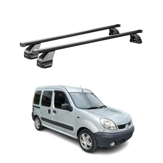 Menabo Dachträger für Renault Kangoo Express 1997-2007 75kg Stahl Schwarz 2x