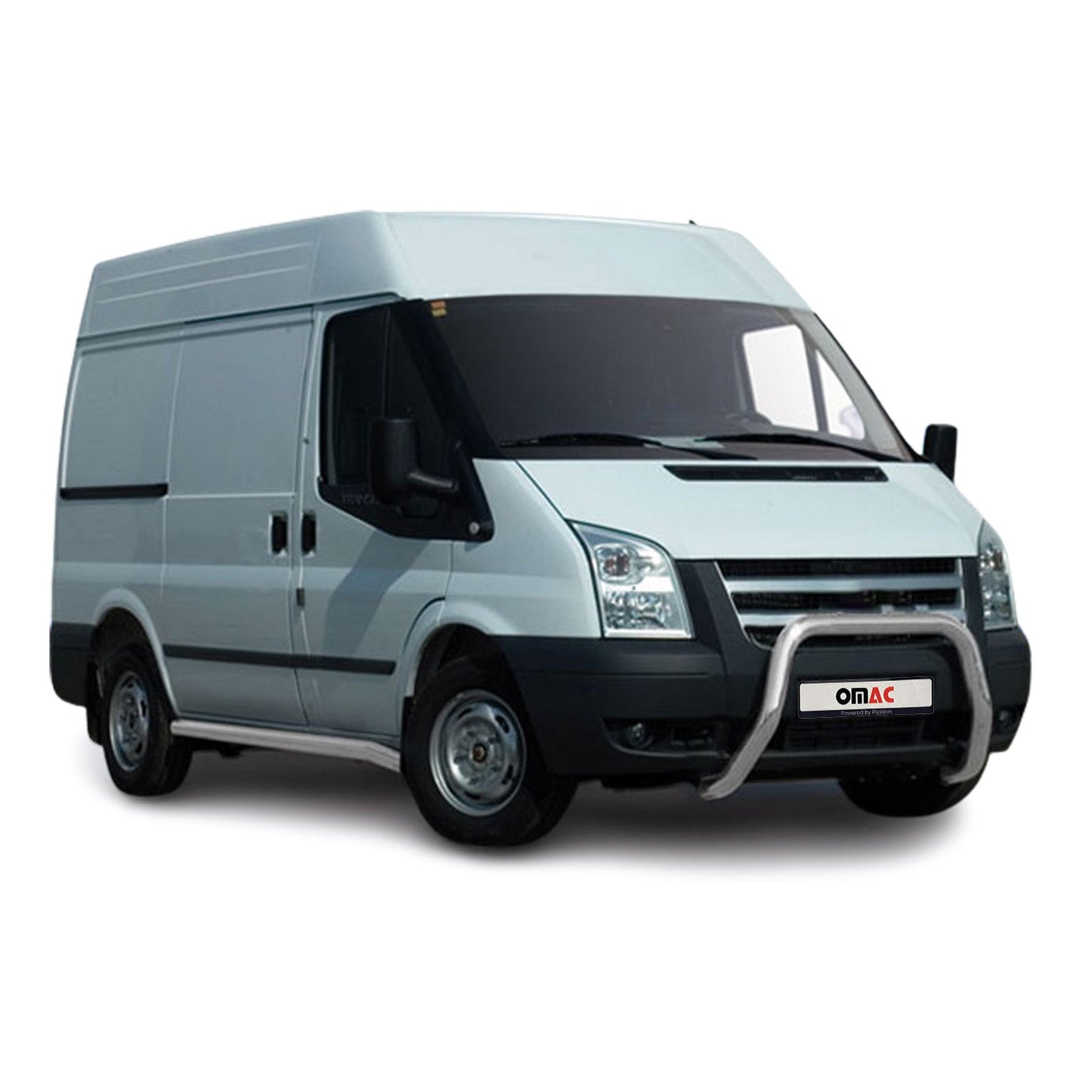 Bară de protecție/buton față pentru Ford Transit 2006-2012 cu ABE (omologare de tip germană) protecție argintie împotriva impactului