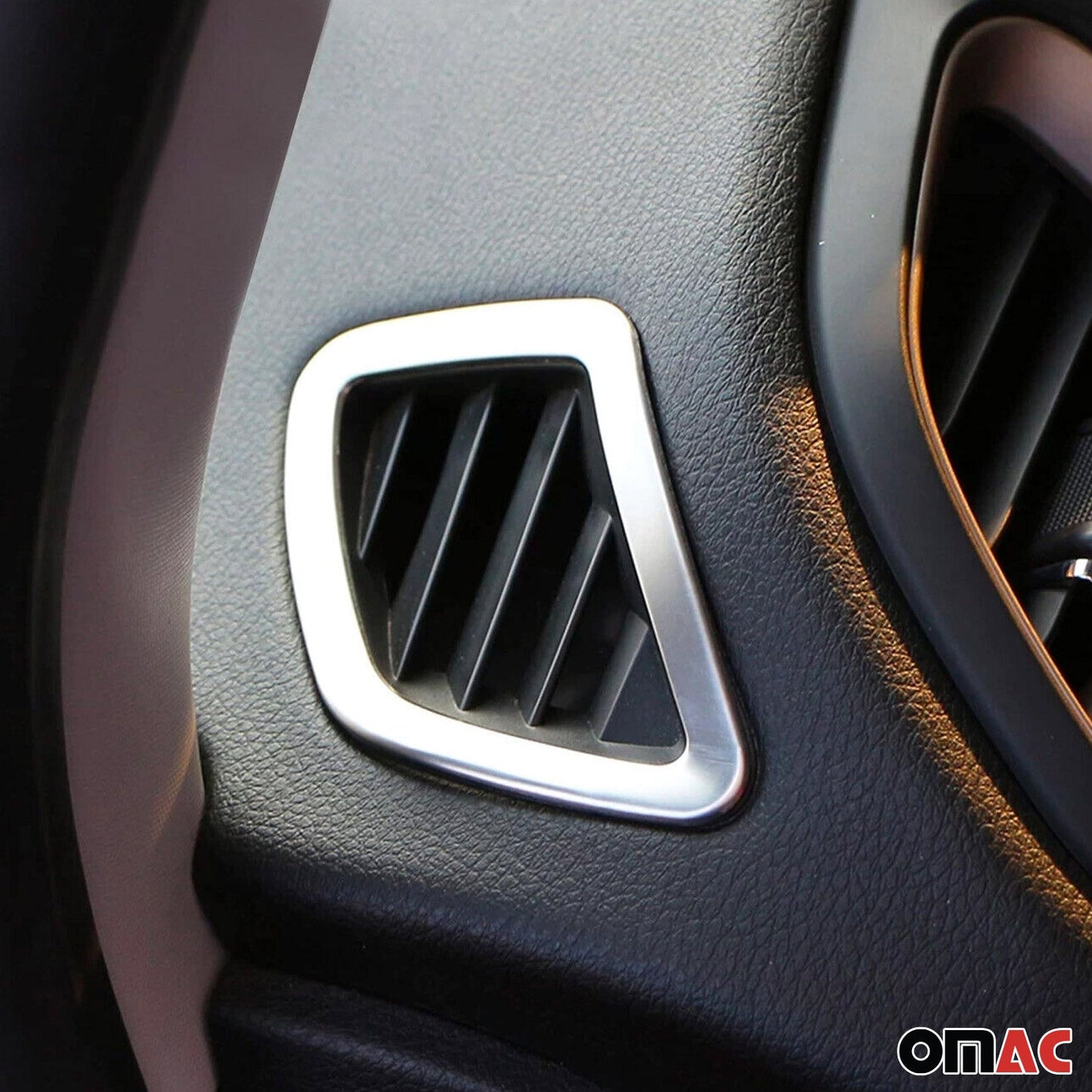 Lüftung Rahmen für Jeep Renegade 2014-2024 Chrom ABS Silber 2tlg