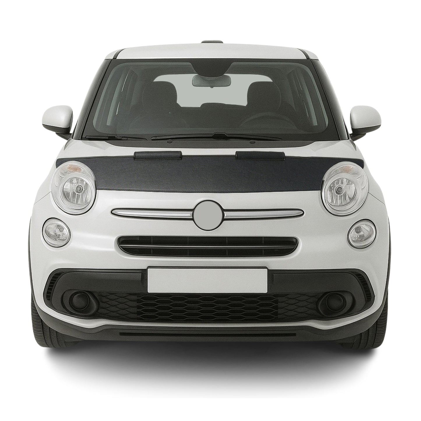 Protecție capotă spate anti-ciobire pentru Fiat 500L 2013-2024, aspect carbon, jumătate din caroserie