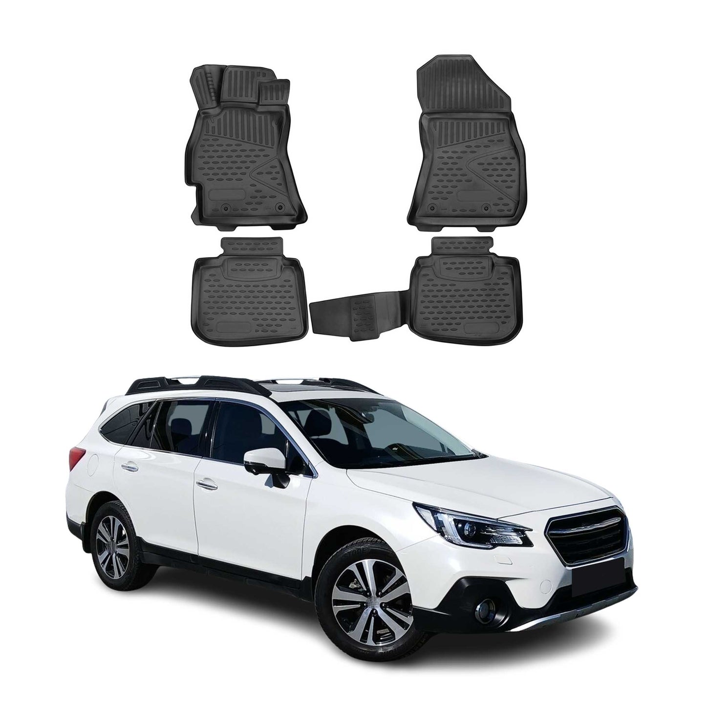2015-2019 Subaru Outback Fußmatten TPE Schwarz 4 tlg