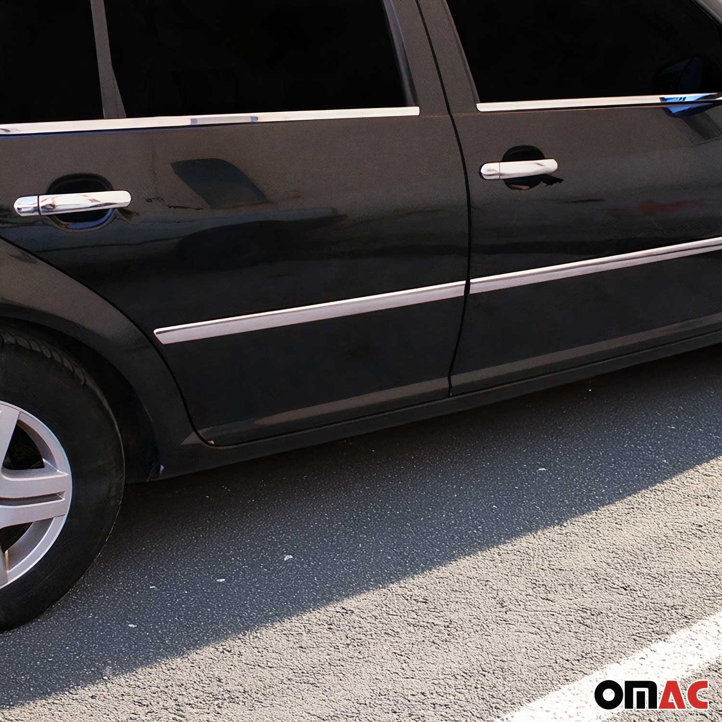 Benzi decorative pentru geamuri pentru VW Golf 2003-2008, oțel inoxidabil cromat, 4 bucăți