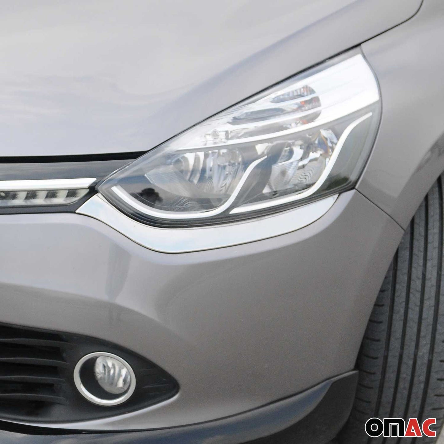 Scheinwerfer Scheinwerferblende für Renault Clio 4 Grandtour 2012-2019 Chrom 2x